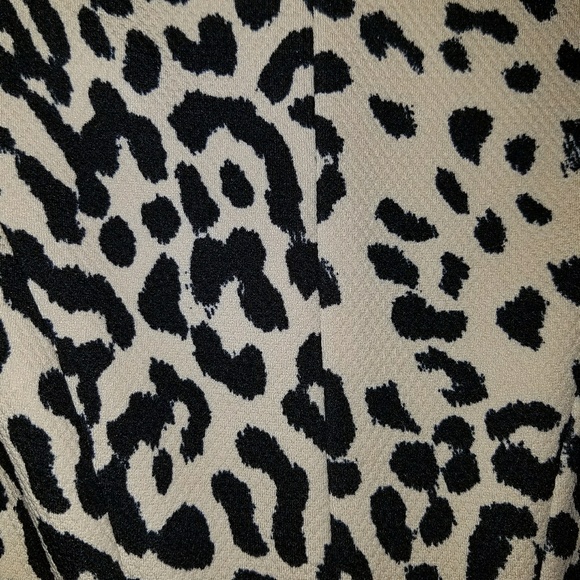 Sandra Darren size 16, blk w/cheetah print dress - Picture 6 of 7